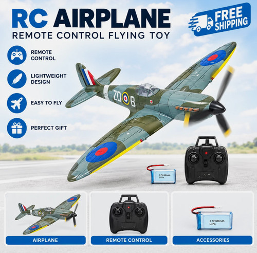 New spitfire plane epp - new, rc